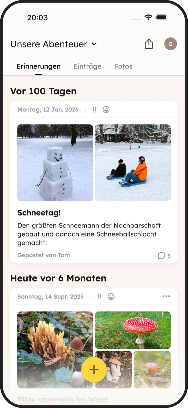 Erinnern Screenshot